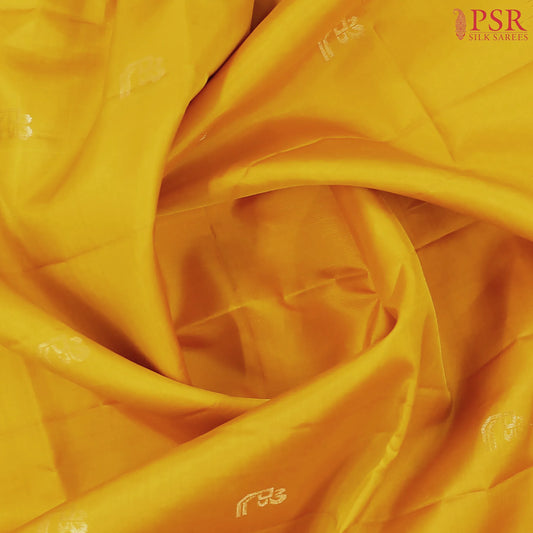 Mustard Yellow Soft Silk Saree
