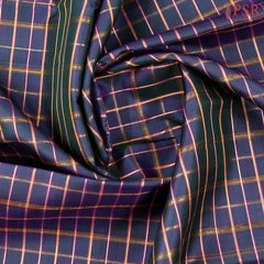 Midnight Blue Kanchipuram Silk Saree