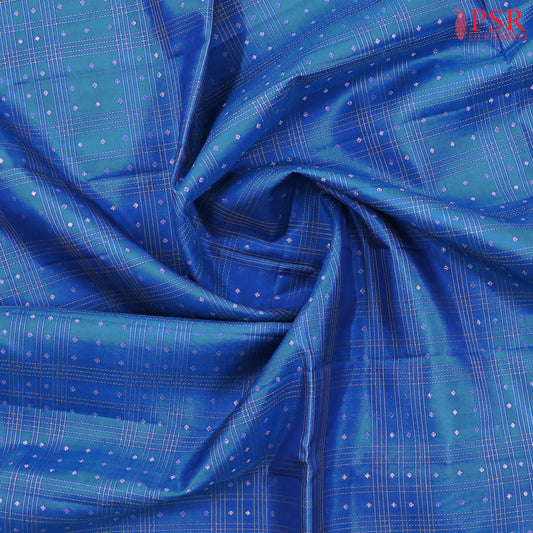 Prussain Blue Soft Silk Saree