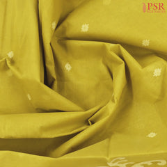 Olive Yellow Bengal Cotton Saree