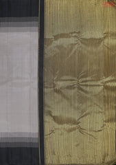 Dark Grey Kanchipuram Silk Saree