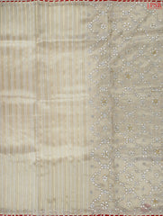 Golden Beige Semi Banaras Saree