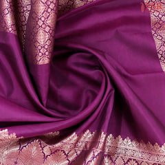Magenta Purple Kanchipuram Silk Saree