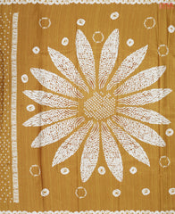 Mustard Yellow Semi Tussar Saree