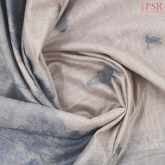 Pearl Beige Ghicha Cotton Saree