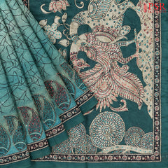 Pine Green Silk Cotton Saree