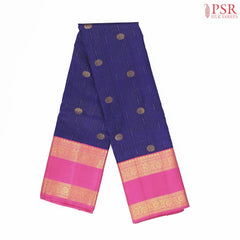 Navy Blue Kanchipuram Silk Saree