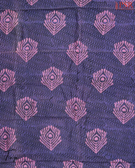Dark Lavender Maheshwari Silk Cotton Dress Material