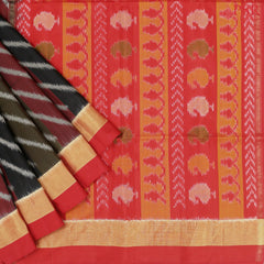 Tricolor Pochampally Soft Silk Saree