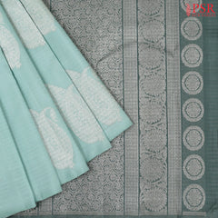 Tiffany Blue Kanchipuram Silk Saree