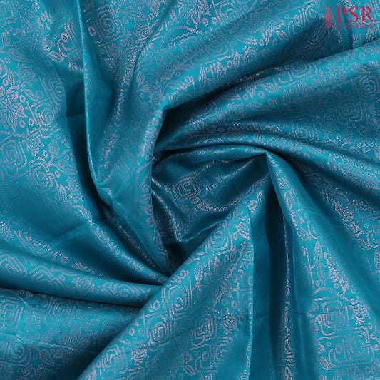 Cerulean Blue Soft Silk Saree