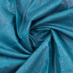 Cerulean Blue Soft Silk Saree