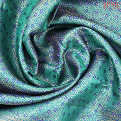 Egyptian Green Kanchipuram Jacquard Silk Saree