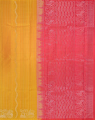 Amber Yellow Soft Silk Saree