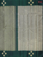 Dark Sage Green Kanchipuram Silk Saree