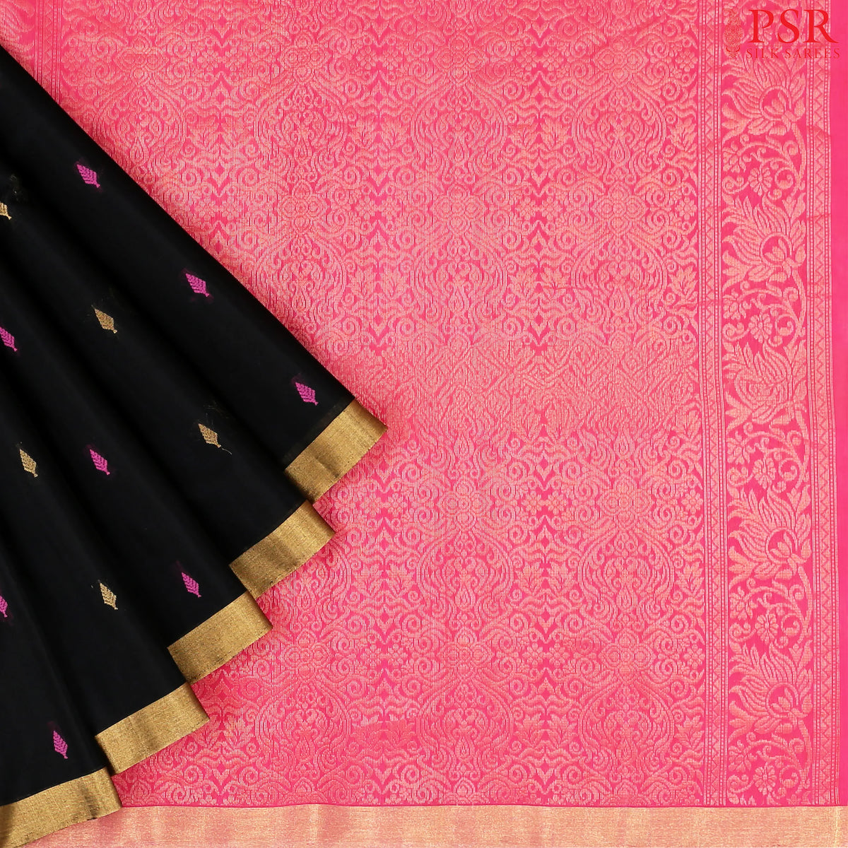 Black Silk Cotton Saree