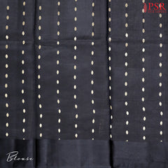 Black Chiniya Silk Saree