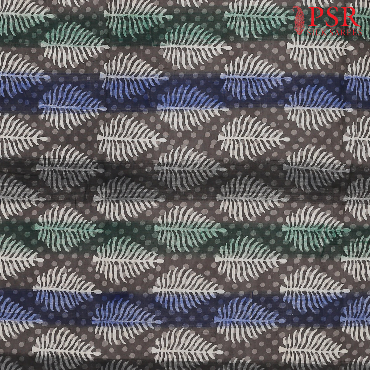 Dark Taupe Dabu Print Running Material