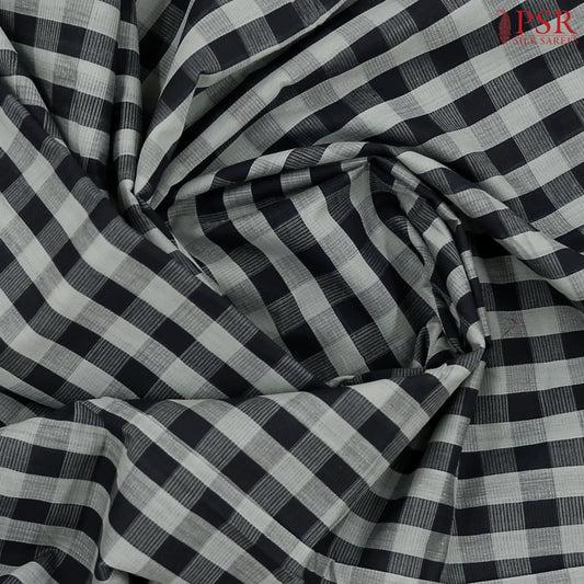 Black & Grey Mangalagiri Cotton Saree