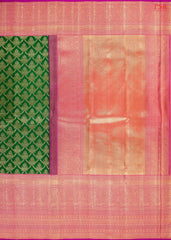 Emerald Green Kanchipuram Jacquard Silk Saree