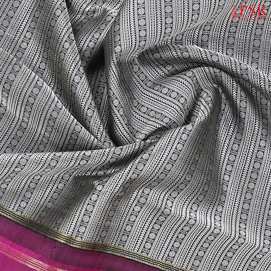 Black Kanchipuram Silk Saree