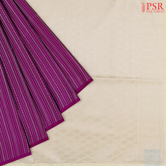 Magenta Purple Soft Art Silk Saree
