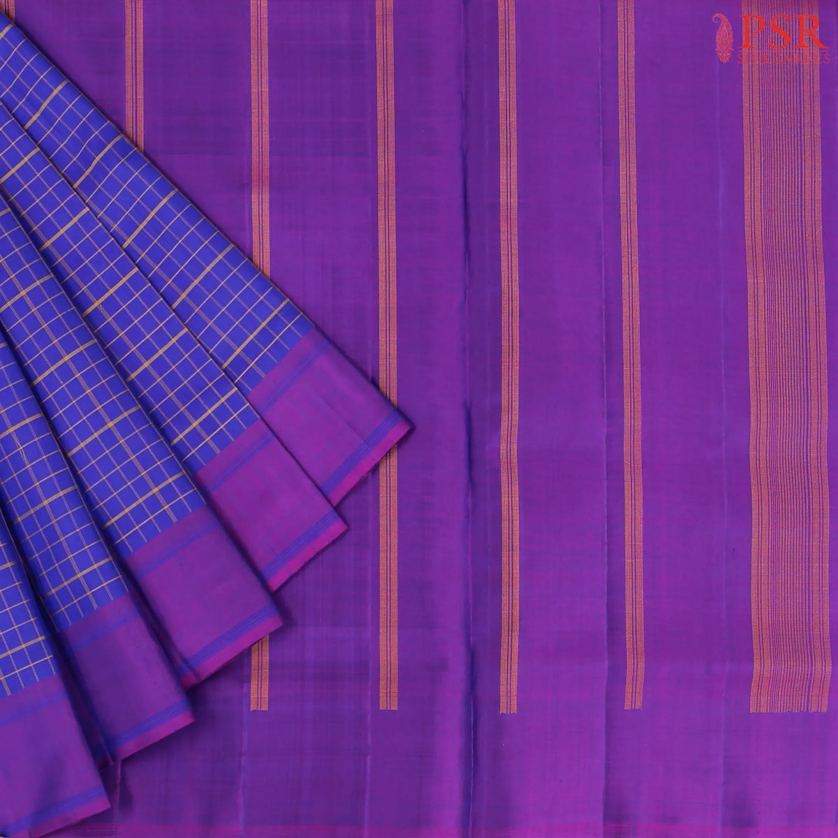 Royal Blue Arani Silk Saree