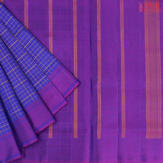 Royal Blue Arani Silk Saree