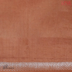 Copper Orange Banaras Tussar Silk Saree