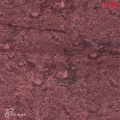 Burgundy & Orange Munga Silk Saree