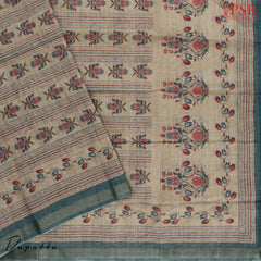 Chikoo Silk Cotton Dress Material