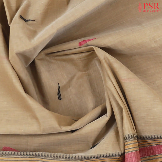 Tan Kalakshetra Kovai Cotton Saree