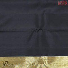 Dark Grey Kanchipuram Silk Saree