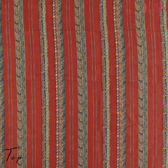 Barn Red Silk Cotton Dress Material