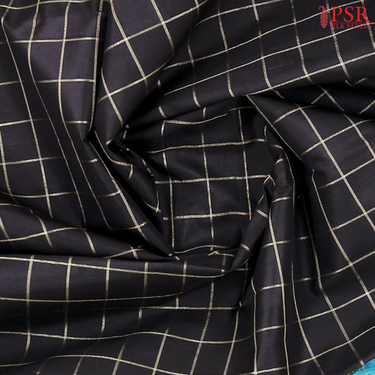 Black Kanchipuram Silk Saree