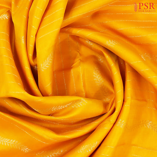 Amber Yellow Soft Silk Saree
