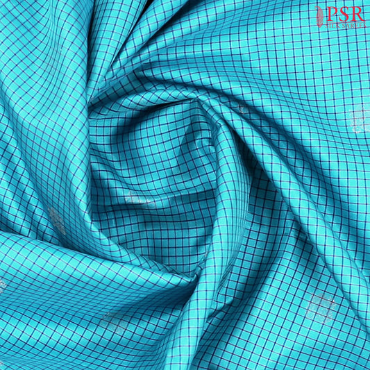 Cerulean Blue Soft Silk Saree