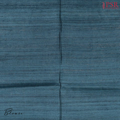 Hazelnut Beige & Peacock Blue Kadhi Tussar Silk Saree