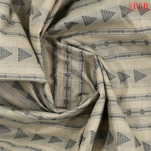 Olive Grey Kovai Cotton Saree