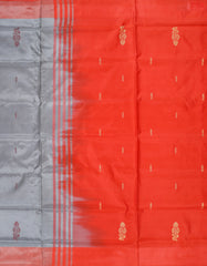 Steel Grey Vazhainaar Silk Saree
