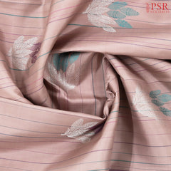 Sugar Peach Kanchipuram Silk Saree