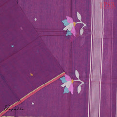 Dark Purple Byloom Cotton Dress Material