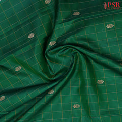 Emerald Green Arani Silk Saree
