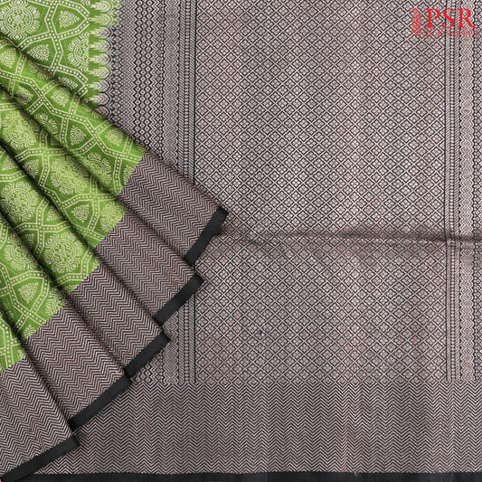 Sap Green Soft Silk Saree