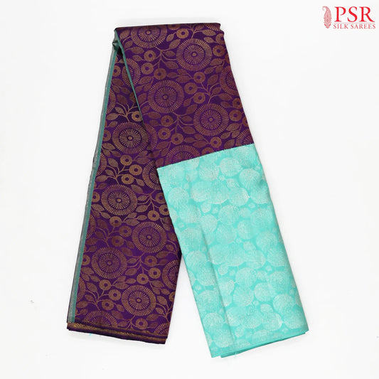Dark Purple Kanchipuram Silk Saree