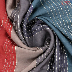 Multicolor Munga Silk Saree