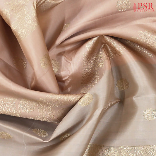 Vintage Peach Kanchipuram Silk Saree