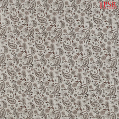 Light Chikoo Linen Print Running Material