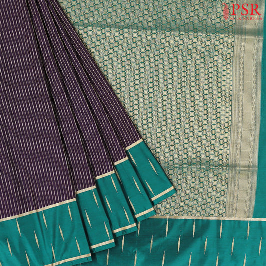 Aubergine Soft Art Silk Saree