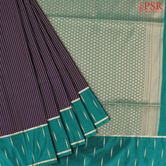 Aubergine Soft Art Silk Saree